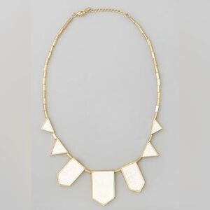 ***SOLD OUT*** ICONIC House of Harlow 1960 Gold - White Geometric Necklace